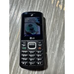 LG 328BG Black Cell Phone (Tracfone) With User Manuel - TESTED